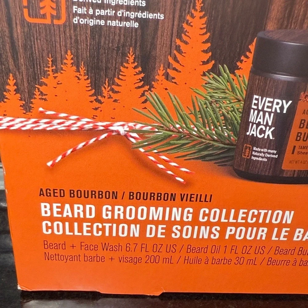 NEW! Every Man Jack Aged Bourbon Beard Grooming Collection Set